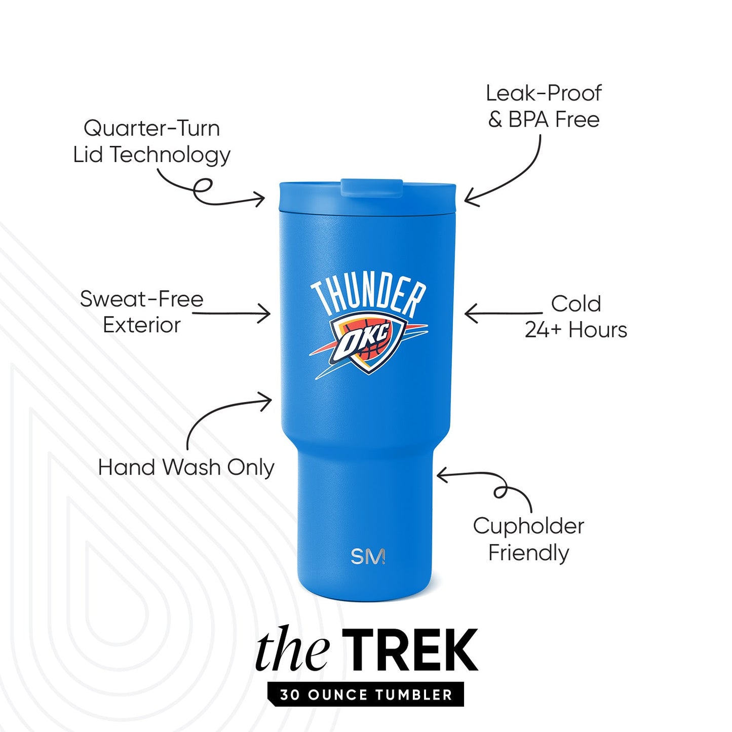 NBA Trek Tumbler with Flip Lid