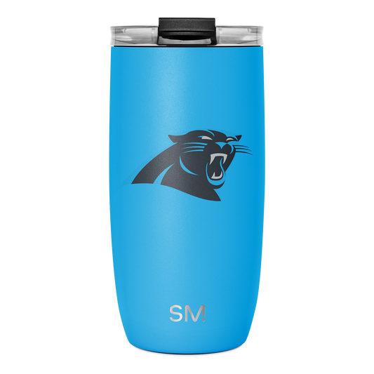 NFL Voyager Tumbler with Clear Flip Lid & Straw