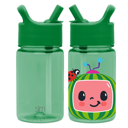 Summit Kids Plastic Water Bottle with Straw Lid