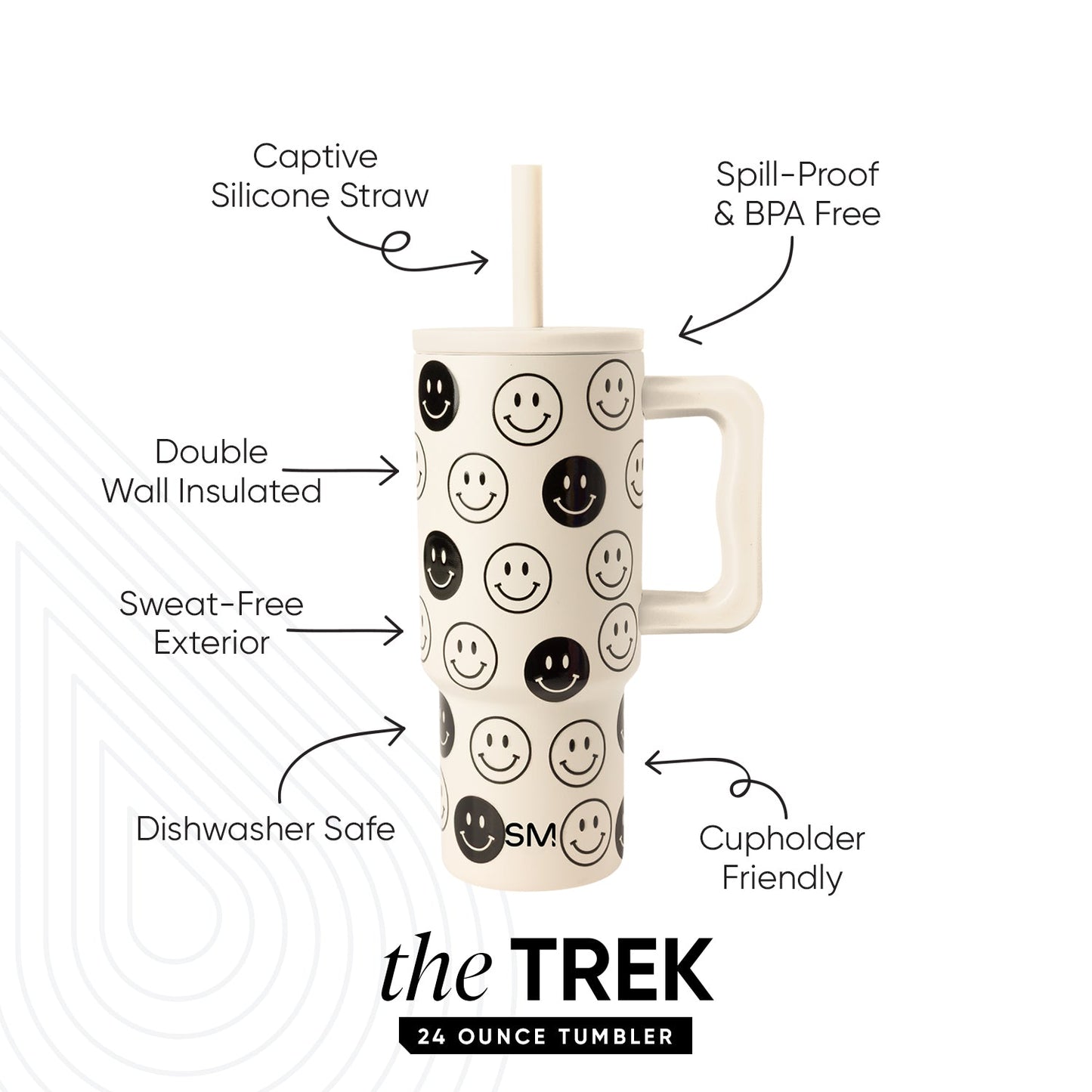 Trek Kids Tumbler with Silicone Straw Lid